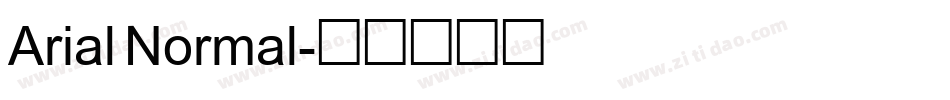 Arial Normal字体转换